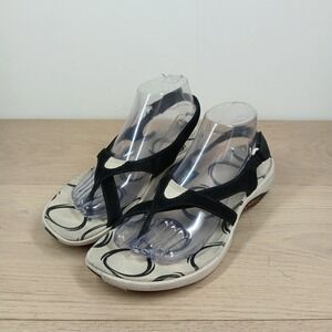 Merrell Savannah Sandals Women 9 Black Leather Slingback Comfort Outdoor Walking